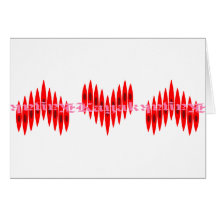 Valentine Kayak Hearts Greeting Card