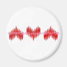 Valentine Kayak Hearts Magnets