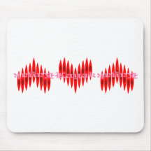 Valentine Kayak Hearts Mouse Pad