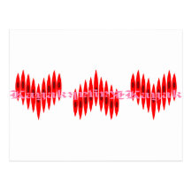 Valentine Kayak Hearts Post Cards