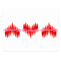 Valentine Kayak Hearts Postcards