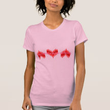 Valentine Kayak Hearts Tshirts