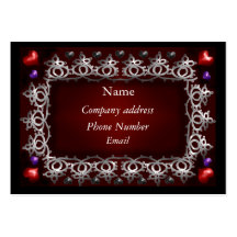 valentine love business card templates