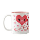 Valentine Love Hearts Custom Photo & Text Mug