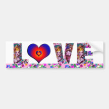 VALENTINE LOVE  VENETIAN MASQUERADE PARTY BUMPER STICKER