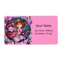 VALENTINE MASQUERADE MASKS ,CONFETTI,pink purple