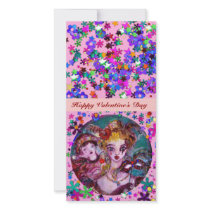 VALENTINE MASQUERADE MASKS ,CONFETTI,pink purple