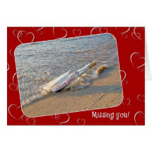Valentine Miss You message Cards
