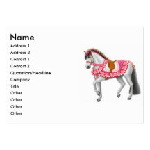 Valentine Parade Horse Business Card