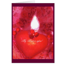 Valentine passionné carte de vœux