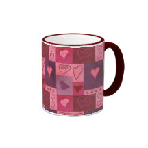 Valentine Patterns Coffee Mugs