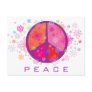 Valentine Peace Sign Post Card