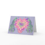 Valentine Peacock Greeting Card