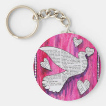 valentine pidgeon keychains