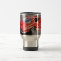 Valentine Red Corvette Classic Coffee Mugs