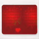 Valentine Red Hearts Mousepads