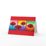 Valentine Red Poppies Painting - Multi cards