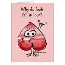 Valentine Riddle Foolish Love Card