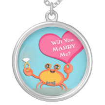 Valentine`s Day Proposal Engagement  Necklace