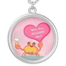 Valentine`s Day Proposal Engagement  Necklace
