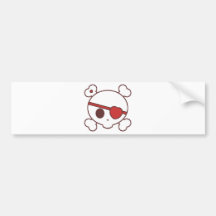 Valentine Skully Bumper Stickers