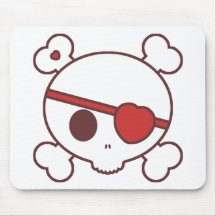 Valentine Skully Mouse Pads