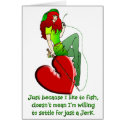 VALENTINE SORRY NO JERK cards