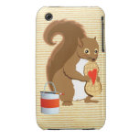 Valentine squirrel 2 iPhone 3 Case-Mate cases