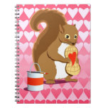 Valentine squirrel 2 notebooks