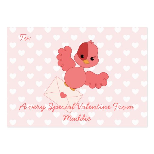 Valentine très spécial carte de visite