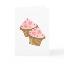 Valentine Two Cakes Card