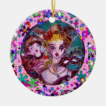VALENTINE VENETIAN MASQUERADE MONOGRAM O LETTER ORNAMENT