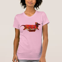 Valentine Weiner Dog T Shirts