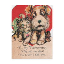 Valentine Why All The Fuss? Post Card