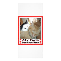 ValentineOrange Tabby Kitten Rack Card