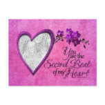Valentines - 2nd Beat of My Heart - ADD YOUR PHOTO Post Card