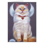 Valentine's Angel (Ragdoll cat) Greeting Card