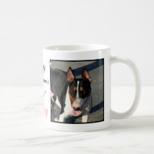 Valentine's Bull Terrier coffee mug