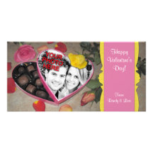 Valentine's Candy Box Frame Template Photo Card Template