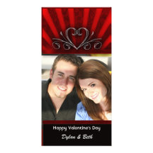 Valentine's card from the two of us personalized photo card