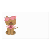 Valentines Cat Be Mine Business Card Templates