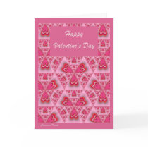 Valentines Cinnamon Hearts Geometric greeting card cards