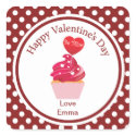Valentine's Day "Be Mine" Cupcake Stickers