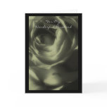 Valentine's Day Card, Husband, Deep Green  Rose