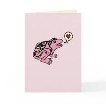 Valentine's Day Card: Pink Frog