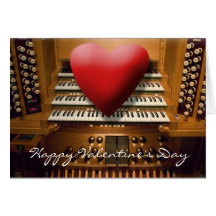 Valentine's day card with heart