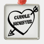 Valentine's Day Cuddle Monster Christmas Ornament