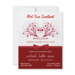 Valentine's Day Dinner Dance - Corporate Style Custom Invitations
