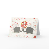 Valentine's Day Elephants Cards