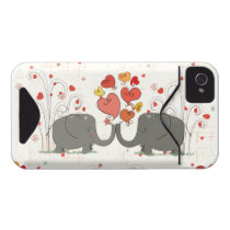 Valentine's Day Elephants Iphone 4 Id Cover